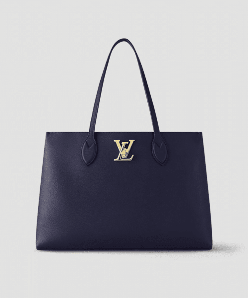1:1 Replica Louis Vuitton LV LockMe Shopper Navy Luxury Bag For Women M20984 - 14.9in/38cm