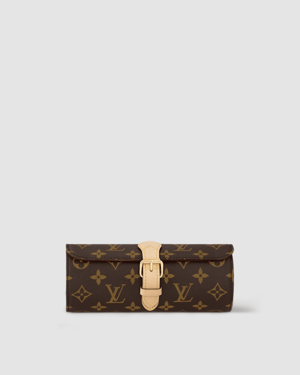 1:1 Replica Louis Vuitton LV 3 Watch Case Monogram Canvas Luxury Bag For Women M47530 - 7.9in/20cm