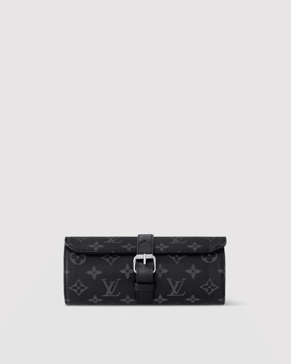 1:1 Replica Louis Vuitton LV 3 Watch Case Monogram Eclipse Canvas Unique Bag For Men M43385 - 7.9in/20cm