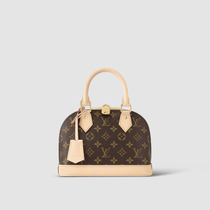 Louis Vuitton Alma BB Monogram Canvas Beige For Women Womens Handbags Shoulder And Crossbody Bags LV M53152