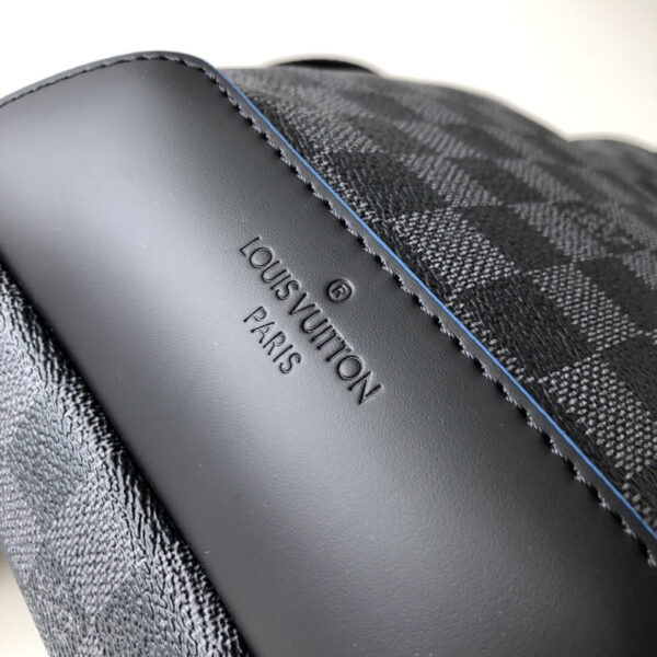 1:1 Replica Louis Vuitton LV Avenue Slingbag NM Damier Graphite Canvas Blue Unique Bag For Men N40008 - 12.2in/31cm