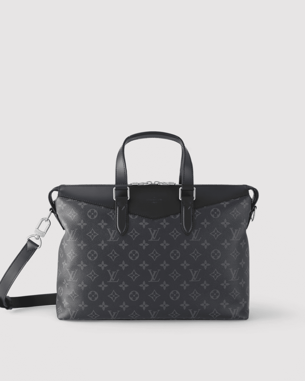 1:1 Replica Louis Vuitton LV Briefcase Explorer Monogram Eclipse Canvas Unique Bag For Men M40566 - 15.4in/39cm