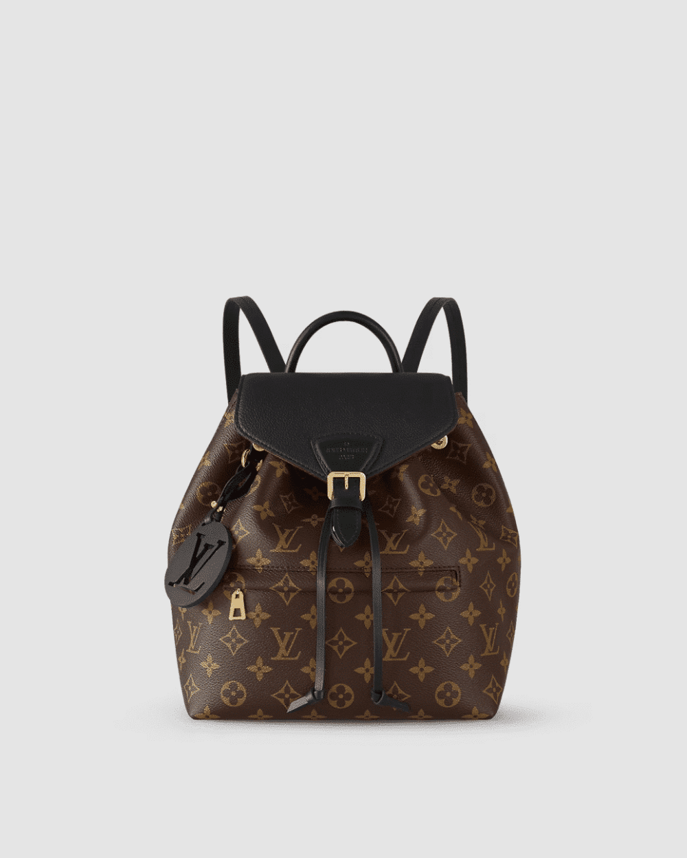 1:1 Replica Louis Vuitton LV Montsouris PM Brown And Black Essential Backpack For Women M45515 - 13 in/ 33cm