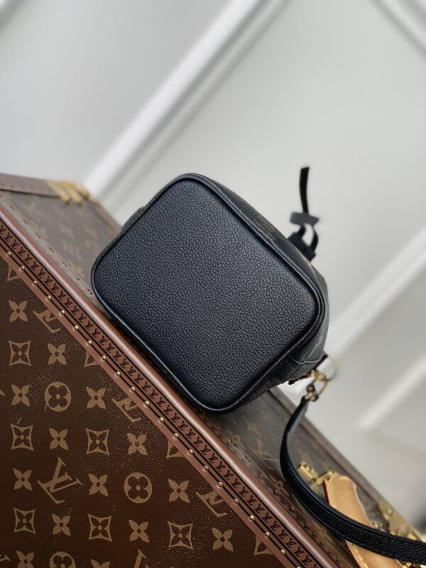 1:1 Replica Louis Vuitton LV Nano Noé Black/Grey Essential Bag For Women M46291 - 6.3in/ 16cm