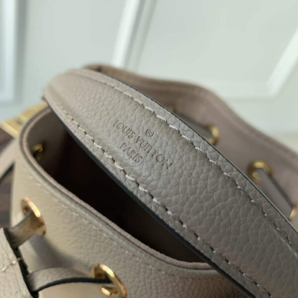 1:1 Replica Louis Vuitton LV Nano Noé Black/Grey Essential Bag For Women M46291 - 6.3in/ 16cm