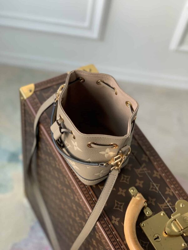 1:1 Replica Louis Vuitton LV Nano Noé Black/Grey Essential Bag For Women M46291 - 6.3in/ 16cm