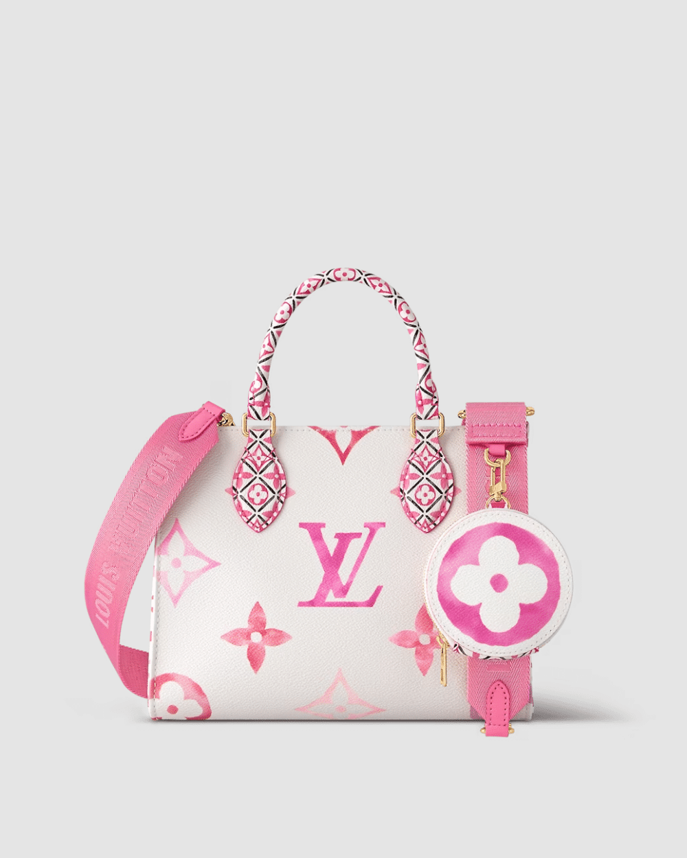 1:1 Replica Louis Vuitton LV OnTheGo PM Tote Pink Luxury Bag For Women M22976 - 24.8cm/ 9.8in