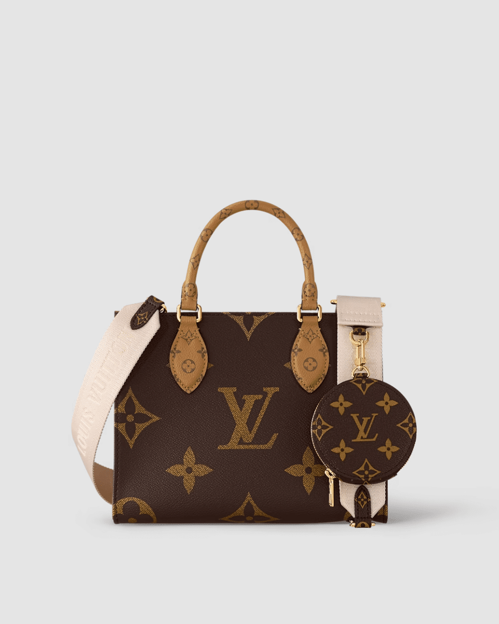 1:1 Replica Louis Vuitton LV OnTheGo PM Monogram Canvas Brown Luxury Bag For Women M46373 - 9.8in/25 cm