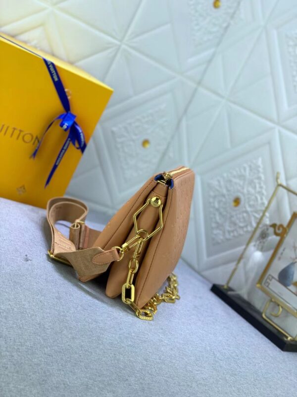 1:1 Replica Louis Vuitton LV Coussin PM Monogram Embossed Puffy Cream Luxury Bag For Women -  10.2in/26cm