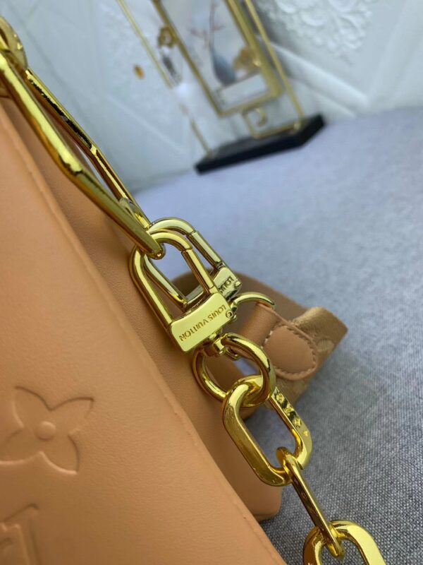 1:1 Replica Louis Vuitton LV Coussin PM Monogram Embossed Puffy Cream Luxury Bag For Women -  10.2in/26cm