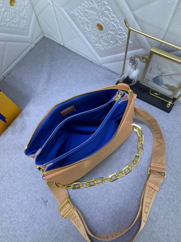 1:1 Replica Louis Vuitton LV Coussin PM Monogram Embossed Puffy Cream Luxury Bag For Women -  10.2in/26cm