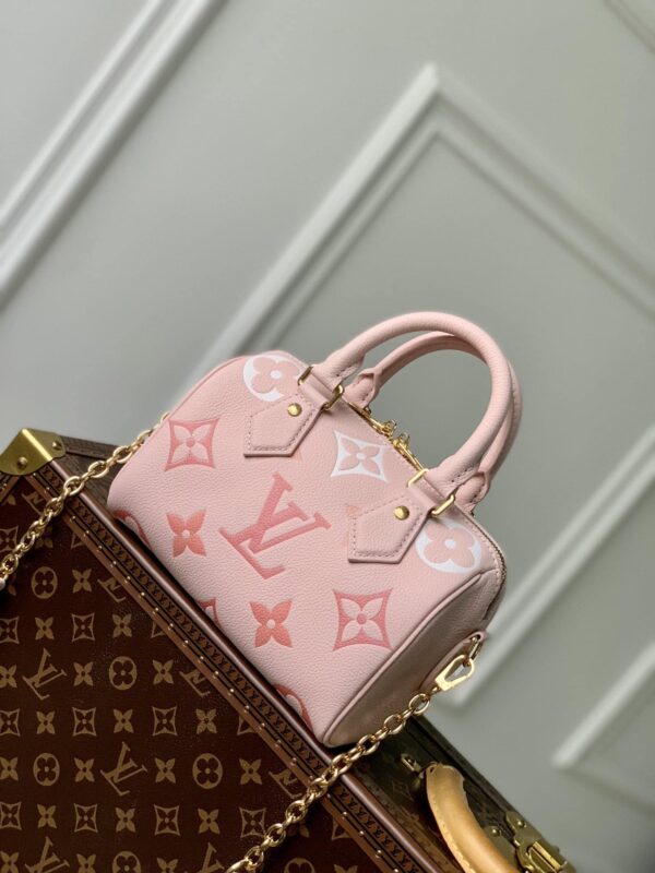 1:1 Replica Louis Vuitton LV Speedy Bandoulière 20 Monogram Empreinte Leather For Women M46518- 8.1 Inches/ 20.5 Cm