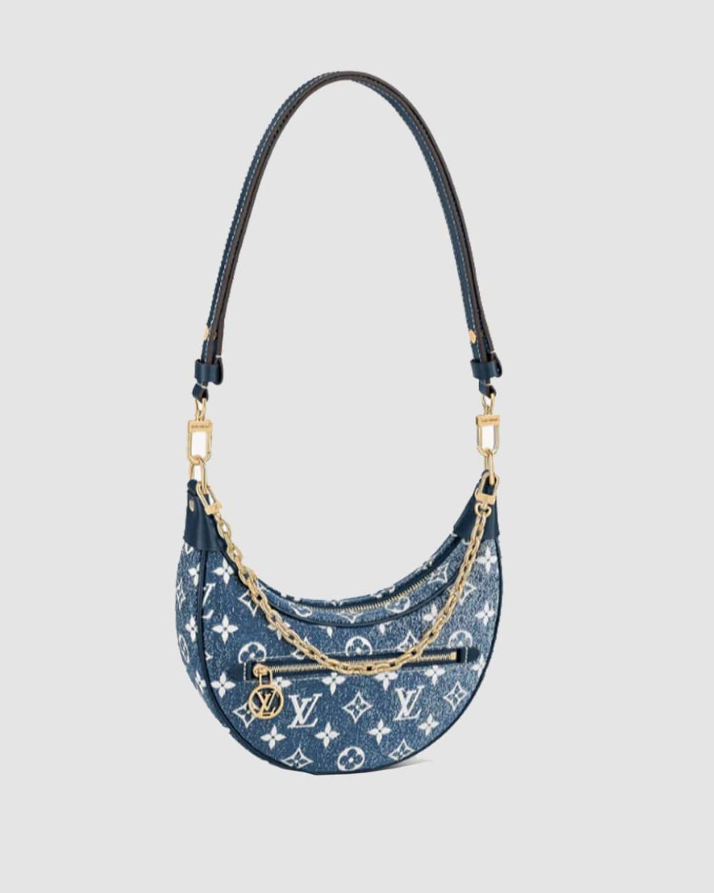 1:1 Replica Louis Vuitton LV Loop Since 1854 Denim Monogram Luxury Bag For Women M81166 - 9.1in/23cm