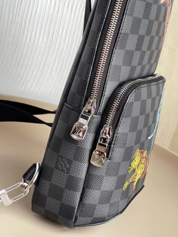 1:1 Replica Louis Vuitton LV Avenue Sling Bag Damier Graphite Unique Bag For Men N452877 - 12.2in/31cm