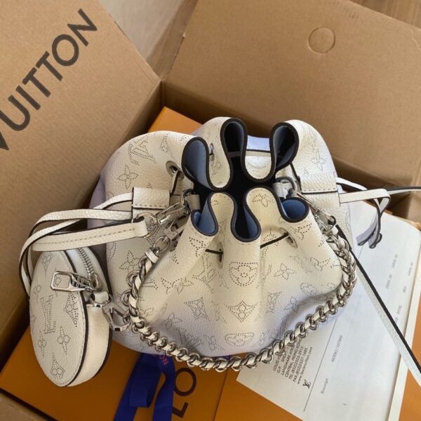 1:1 Replica Louis Vuitton LV Bella Bucket Bag Light Blue Luxury Bag For Women M57856 - 7.5in/19cm
