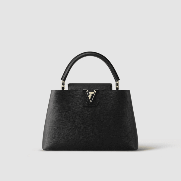 1:1 Replica Louis Vuitton LV Capucines Mini Taurillon Black Luxury Bag For Women M42259 - 31.5cm/ 12.4in