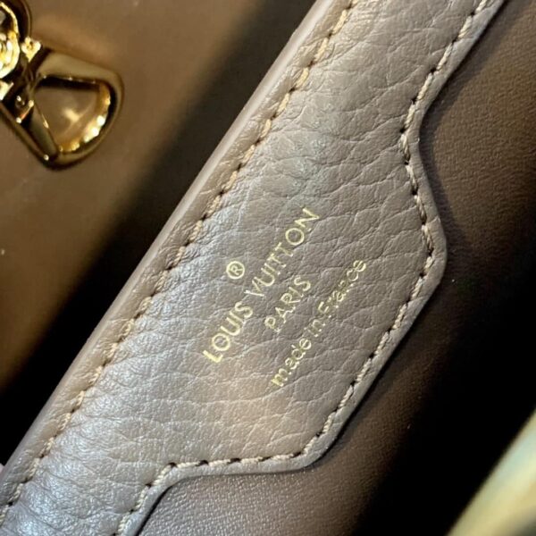 1:1 Replica Louis Vuitton LV Capucines MM Taurillon Smokey Brown Luxury Bag For Women M59516 - 12.4in/31.5cm