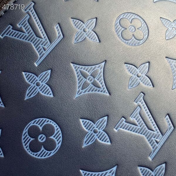 1:1 Replica Louis Vuitton LV Discovery Bumbag PM Monogram Shadow Navy Blue Unique Bag For Men M45729 - 17.3in/44cm