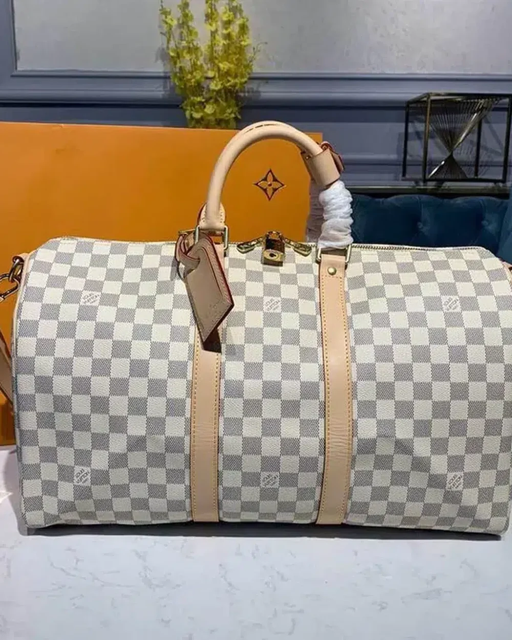 louis-vuitton-keepall-bandouliere-45-damier-azur-canvas-n41430