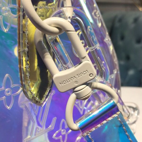 1:1 Replica Louis Vuitton LV Keepall Bandouliere 50 Monogram PVC Iridescent Prism By Virgil Abloh Unique Bag For Men M53271 - 19.7in/50cm