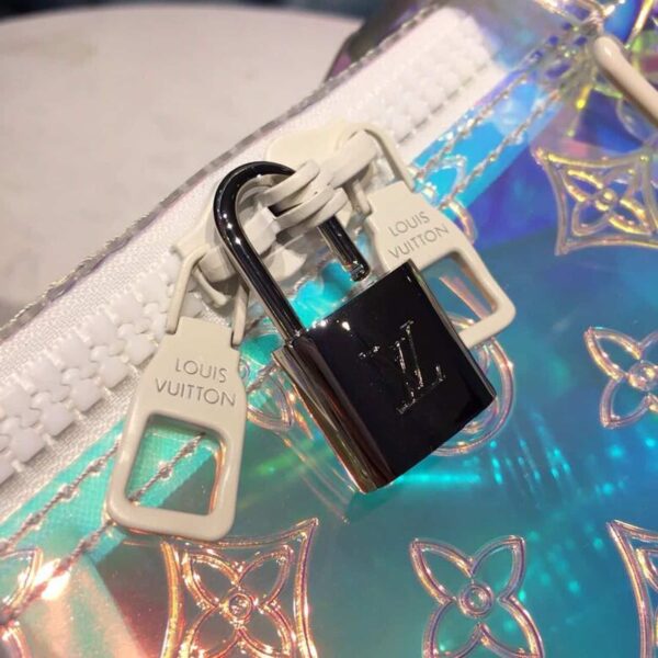 1:1 Replica Louis Vuitton LV Keepall Bandouliere 50 Monogram PVC Iridescent Prism By Virgil Abloh Unique Bag For Men M53271 - 19.7in/50cm