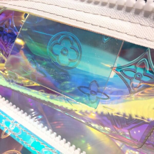 1:1 Replica Louis Vuitton LV Keepall Bandouliere 50 Monogram PVC Iridescent Prism By Virgil Abloh Unique Bag For Men M53271 - 19.7in/50cm
