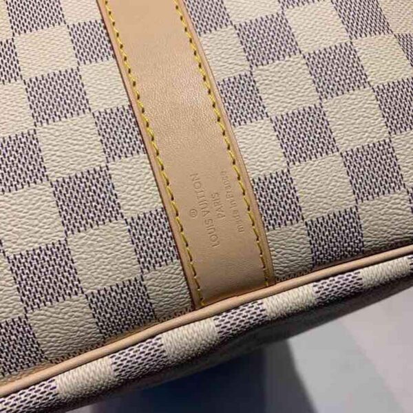 1:1 Replica Louis Vuitton LV Keepall Bandouliere 55 Damier Azur Canvas Luxury Bag For Women N41429 - 21.7in/55cm