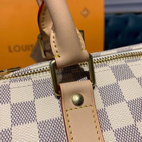 1:1 Replica Louis Vuitton LV Keepall Bandouliere 55 Damier Azur Canvas Luxury Bag For Women N41429 - 21.7in/55cm