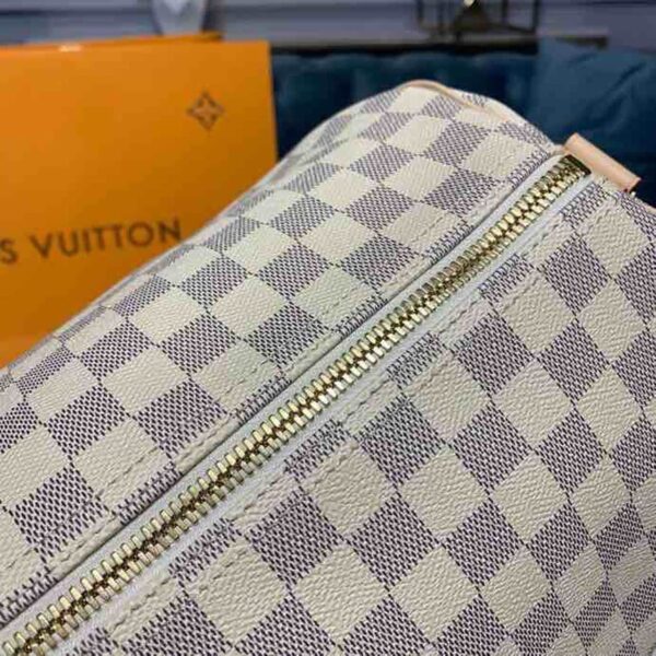 1:1 Replica Louis Vuitton LV Keepall Bandouliere 55 Damier Azur Canvas Luxury Bag For Women N41429 - 21.7in/55cm