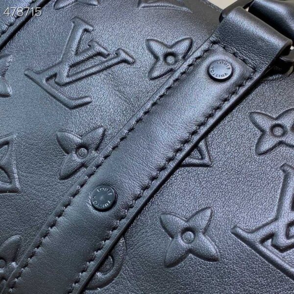 1:1 Replica Louis Vuitton LV Keepall XS Monogram Seal Black Luxury Bag For Women M57960 - 8.3in/21cm