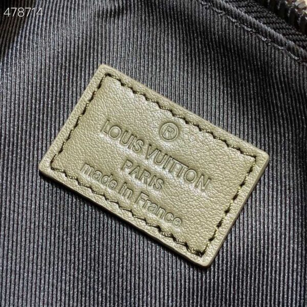 1:1 Replica Louis Vuitton LV Keepall XS Monogram Seal Khaki Unique Bag For Men M57961 - 8.3in/21cm