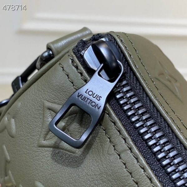 1:1 Replica Louis Vuitton LV Keepall XS Monogram Seal Khaki Unique Bag For Men M57961 - 8.3in/21cm