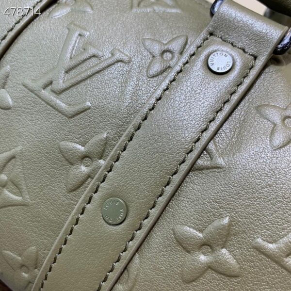 1:1 Replica Louis Vuitton LV Keepall XS Monogram Seal Khaki Unique Bag For Men M57961 - 8.3in/21cm