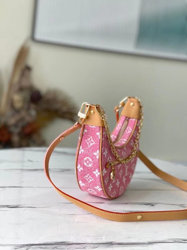1:1 Replica Louis Vuitton LV Loop Since 1854 Jacquard Pink Luxury Bag For Wonmen M81166 - 9.1in/23cm