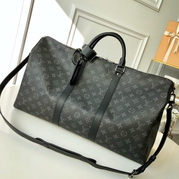 1:1 Replica Louis Vuitton LV Luggage Bag Monogram Black Unique Bag Unisex - 50cm