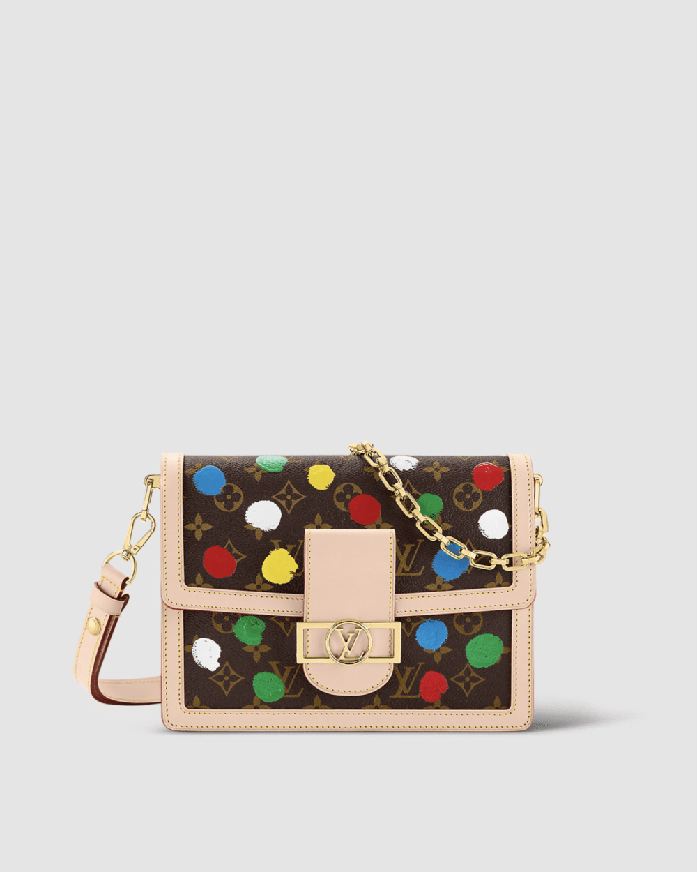 1:1 Replica Louis Vuitton LV LV x YK Dauphine MM Unique Bag For Women M46432 - 9.8in/ 25cm