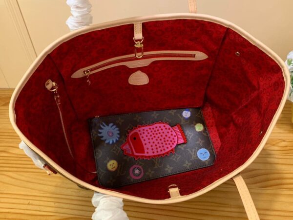 1:1 Replica Louis Vuitton LV LV x YK Neverfull MM Gorgeous Bag For Women M46447 - 12.2 in/ 31cm