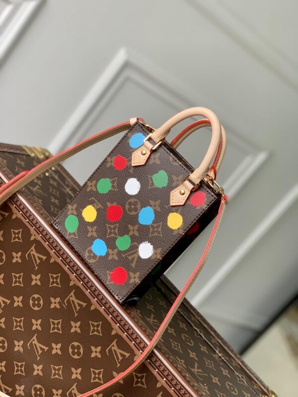 1:1 Replica Louis Vuitton LV LV x YK Petit Sac Plat Tote Brown Gorgeous Bag For Women M81867 - 6.7in/ 17cm