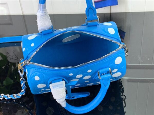 1:1 Replica Louis Vuitton LV LV x YK Speedy Bandoulière 20 Blue Exclusive Bag For Women M46425 -  8.1in/ 20.5cm