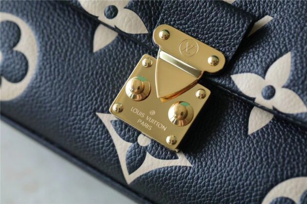 1:1 Replica Louis Vuitton LV Madeleine BB Monogram Empreinte Black Luxury Bag For Women M45978 - 9.4in/24cm