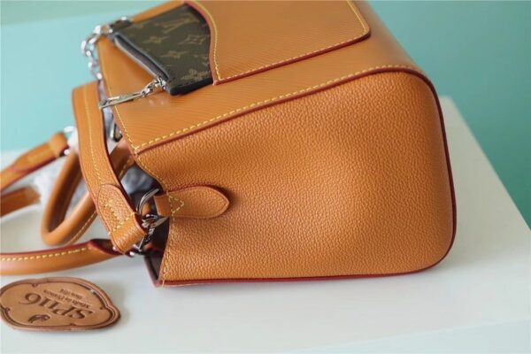 1:1 Replica Louis Vuitton LV Marelle BB Epi Leather Caramel Brown Luxury Bag For Women -  9.8in/25cm