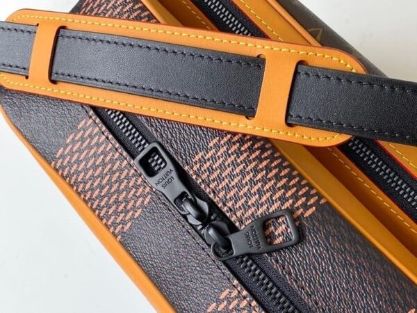 1:1 Replica Louis Vuitton LV Takeoff Messenger Nil Damier Ebene Canvas  Unique Bag For Men N40359 - 10.6in/27cm