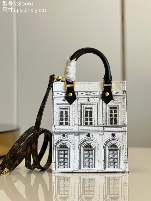 1:1 Replica Louis Vuitton LV MM Tote Bag White Luxury Bag For Women - 6.7in/17cm