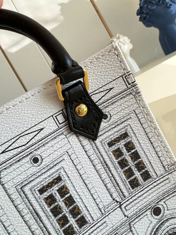 1:1 Replica Louis Vuitton LV MM Tote Bag White Luxury Bag For Women - 6.7in/17cm