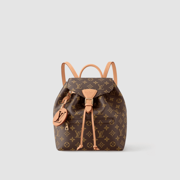 1:1 Replica Louis Vuitton LV Montsouris PM Brown Essential Backpack For Women M45501 - 13 in/ 33cm