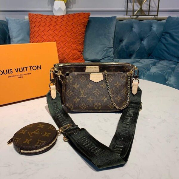 1:1 Replica Louis Vuitton LV Multi Pochette Accessoires Monogram Canvas Luxury Bag for Women M44813 - 24cm
