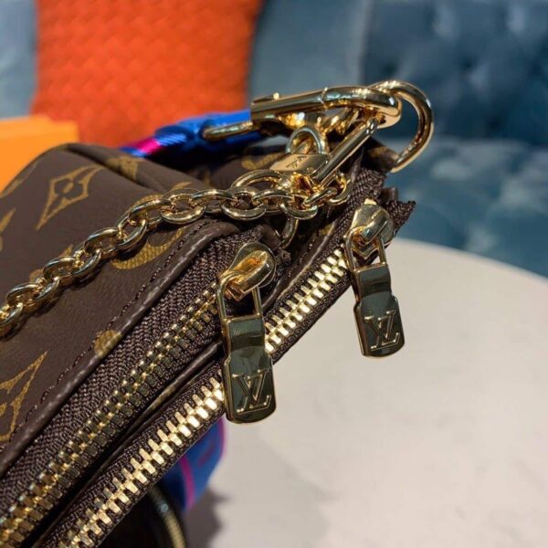 1:1 Replica Louis Vuitton LV Multi Pochette Accessoires Monogram Canvas Blue Luxury Bag For Women - 9.4in/24cm