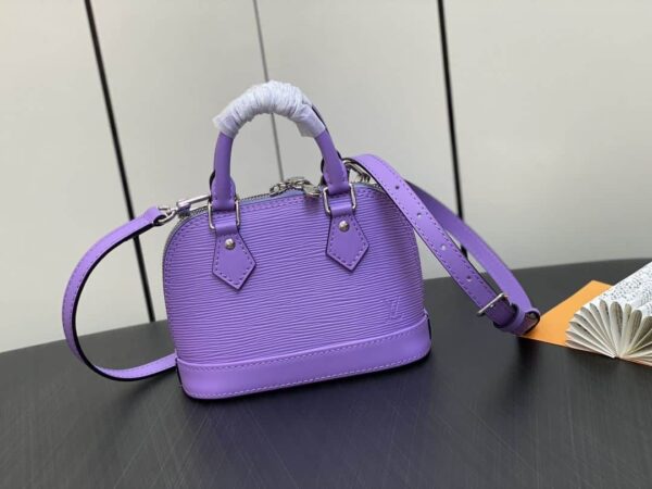 1:1 Replica Louis Vuitton LV Nano Alma Epi Leather Black/Orange/Green/Purple/Quartz Luxury Bag For Women M81945/M82404/M82403/M82402/M82411 - 18cm/ 3.1in