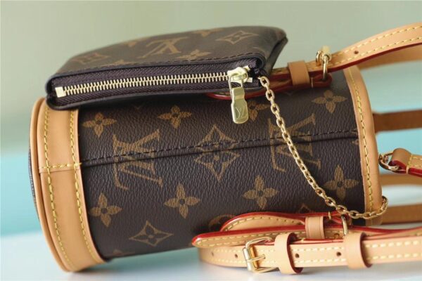 1:1 Replica Louis Vuitton LV Nano Bucket Bag Monogram Canvas Brown Luxury Bag For Women Brown - 6.7in/17cm
