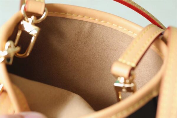 1:1 Replica Louis Vuitton LV Nano Bucket Bag Monogram Canvas Brown Luxury Bag For Women Brown - 6.7in/17cm
